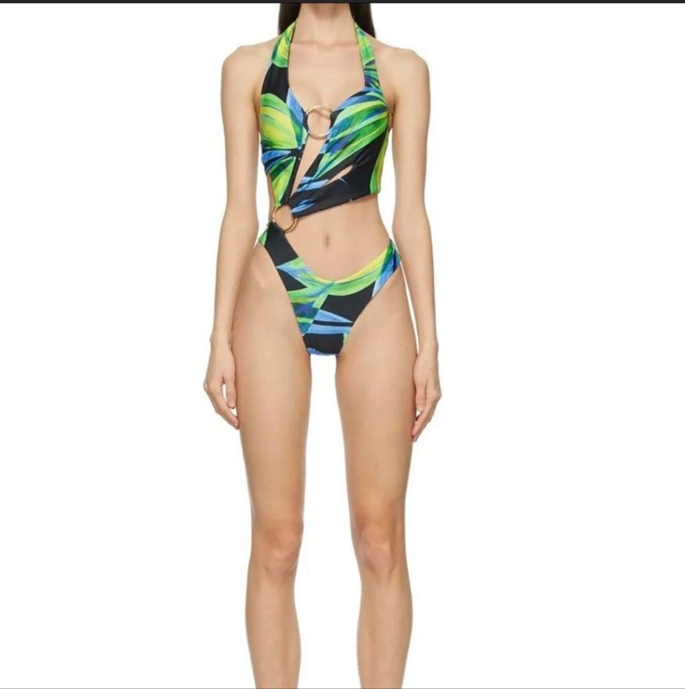 Louisa Ballou multi-coloured sex wax one piece size M